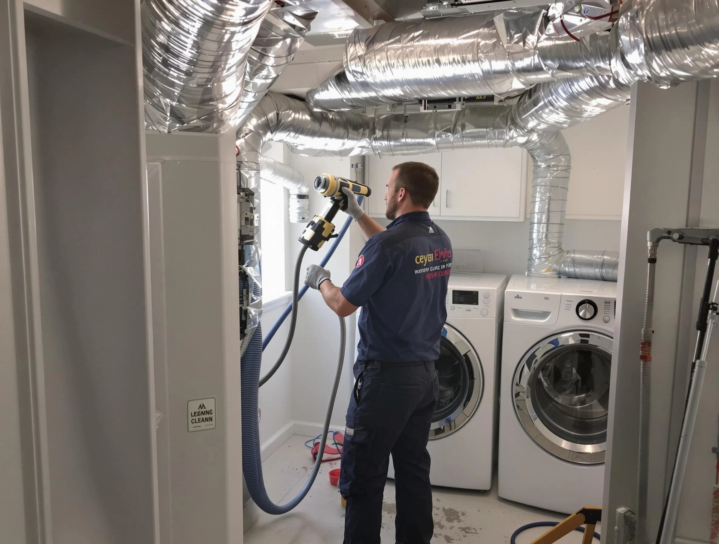 Glenshaw Dryer Vent Cleaning specialist using advanced equipment for thorough duct cleaning in Glenshaw