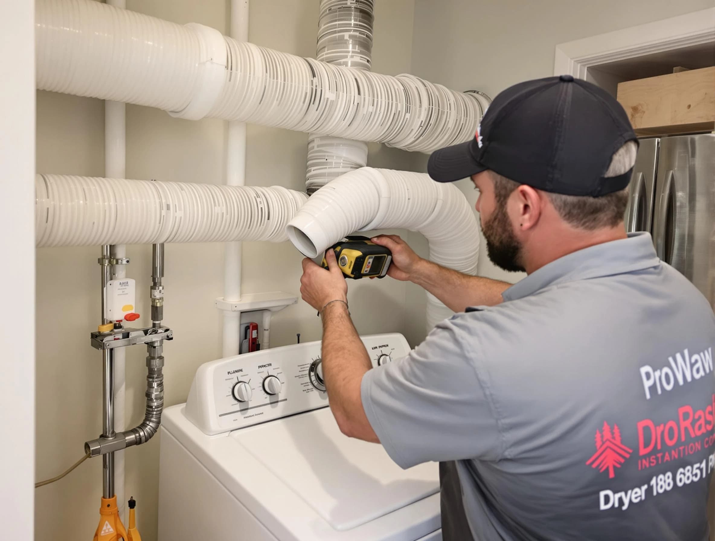 Professional dryer vent hose installation by Glenshaw Dryer Vent Cleaning in Glenshaw