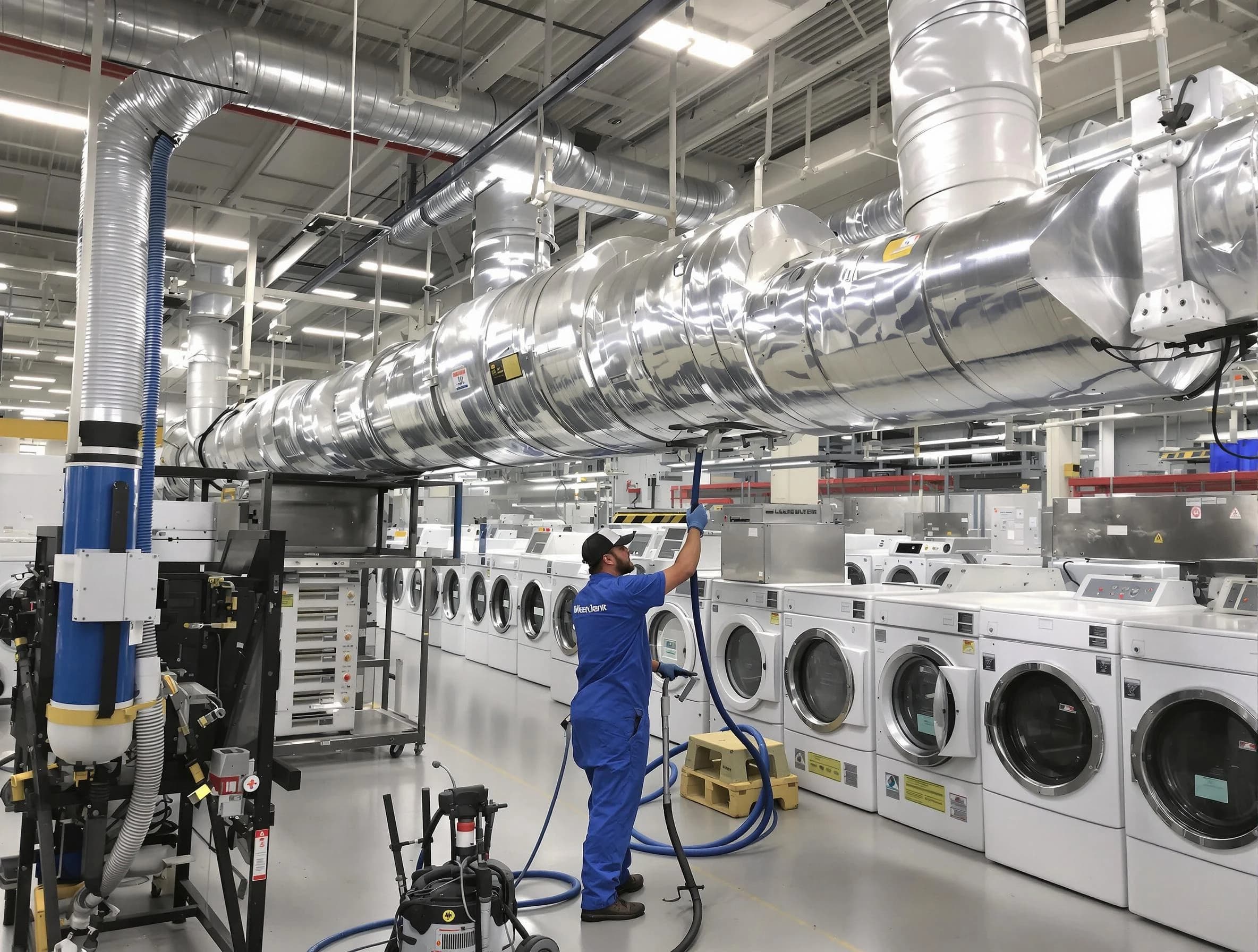 Glenshaw Dryer Vent Cleaning team performing heavy-duty industrial dryer vent cleaning in Glenshaw