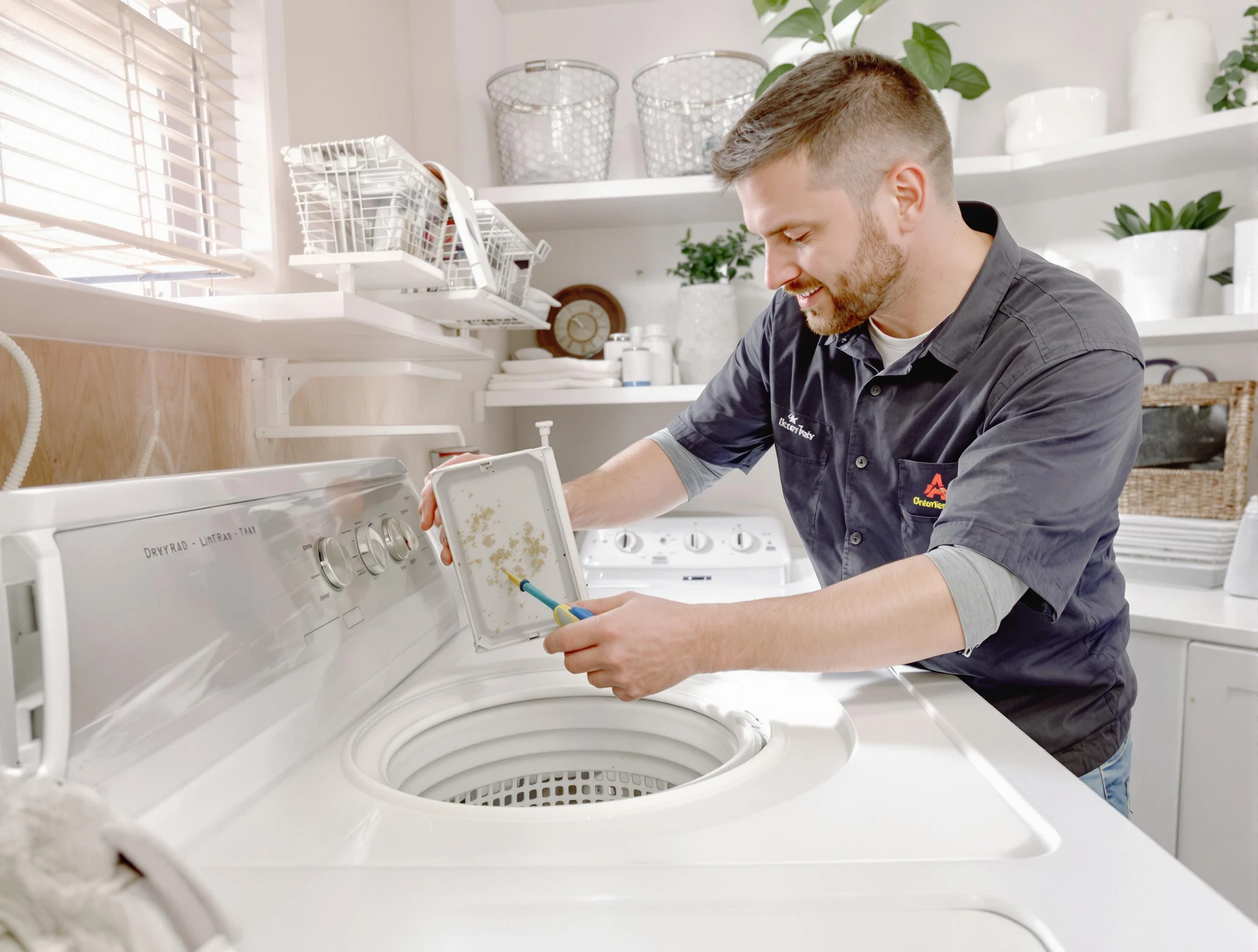 Cleaning Dryer Lint Trap in Hampton, PA
